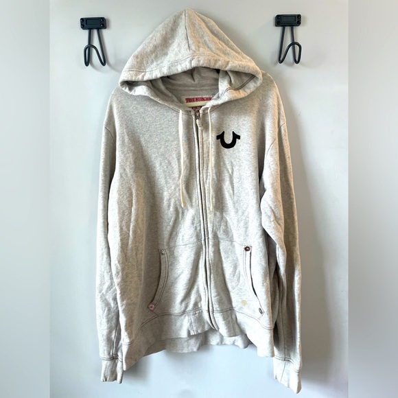 True Religion Other - True Religion men’s XXXL wheat colored hoodie with logo